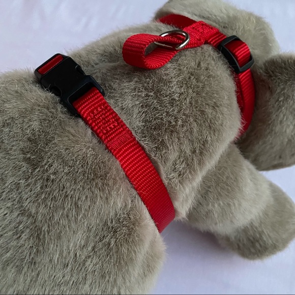 Set of 2 Adjustable Step In Nylon Small Dog Breed Harness with Buckle Closure - Picture 10 of 16